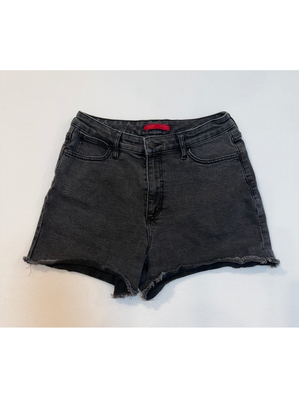 Jennifer Lopez High Rise Black Denim Shorts Size 10